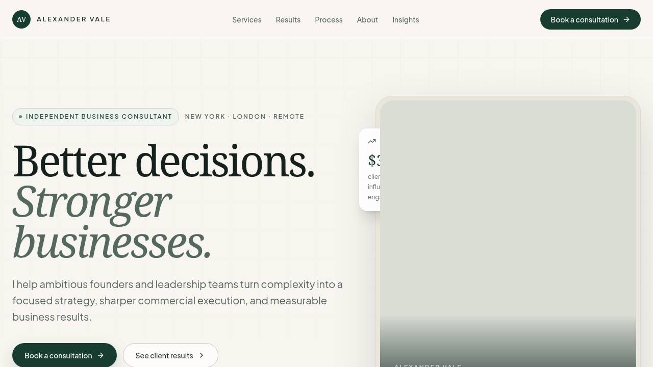 Alexander Vale Consulting